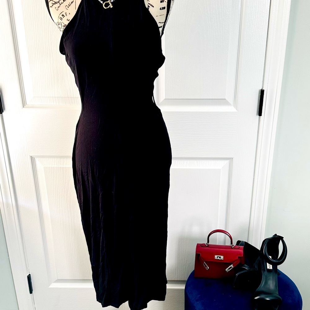 ASOS Black Midi Dress